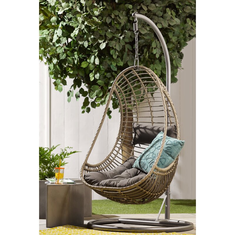 Bayou Breeze Tania Hanging Swing Chair with Stand | Wayfair
